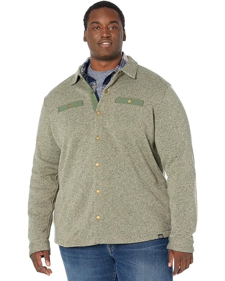 

Куртка L.L.Bean Sweater Fleece Shirt - Tall, цвет Eucalyptus