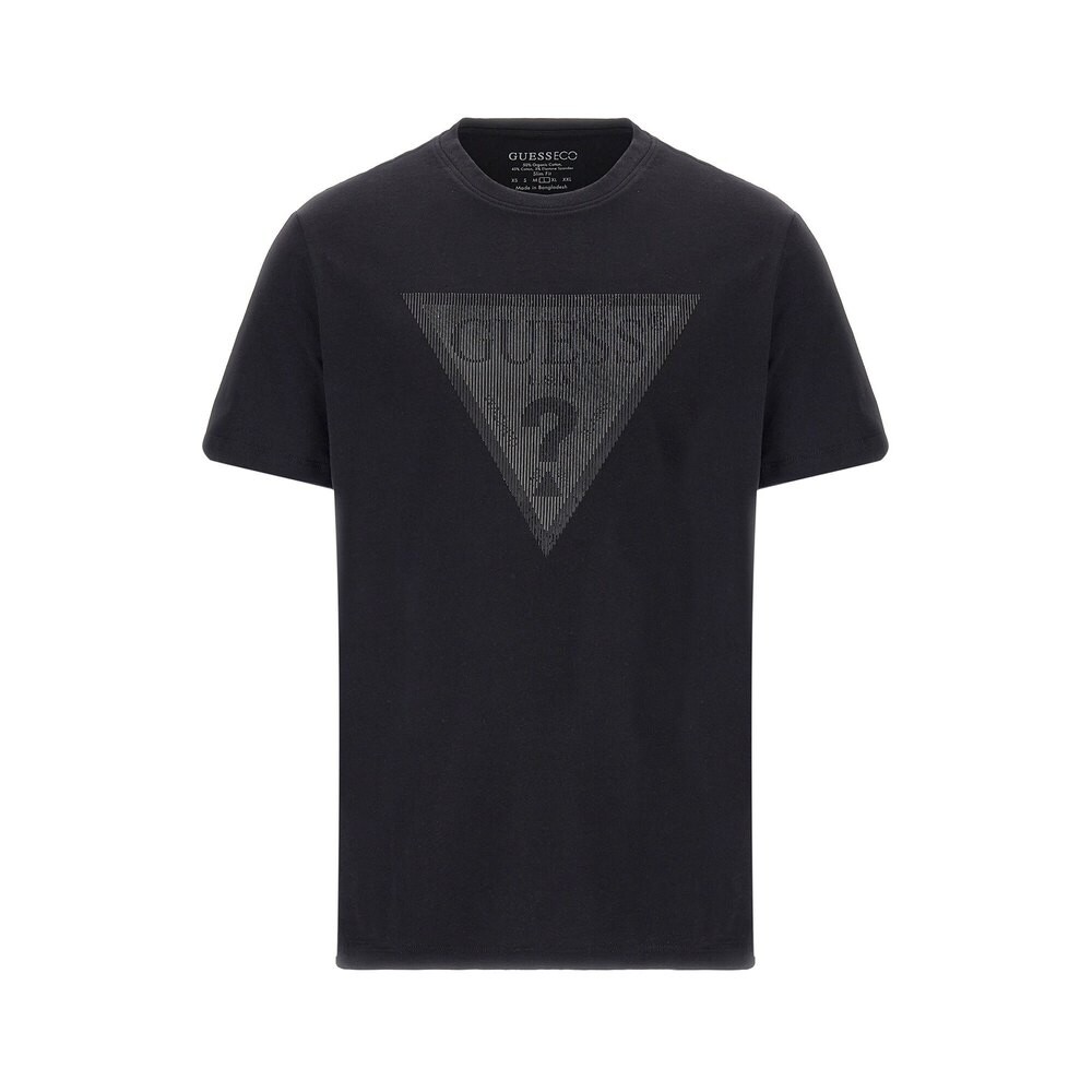 

Футболка Guess Shiny Gel Triangle T-shirt, черный