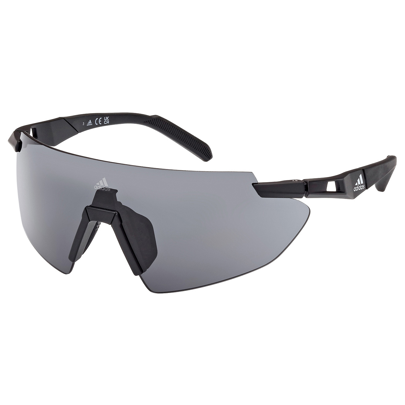 Велосипедные очки Adidas SP0077 Cat 3 + Spare Lens Cat 0, матовый черный велосипедные очки shimano spark цвет оправы белый