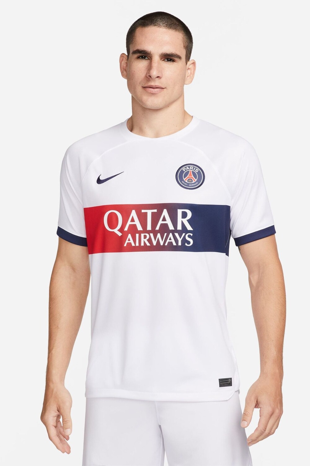 

Выездная футбольная футболка PSG Stadium 23/24 Nike, белый