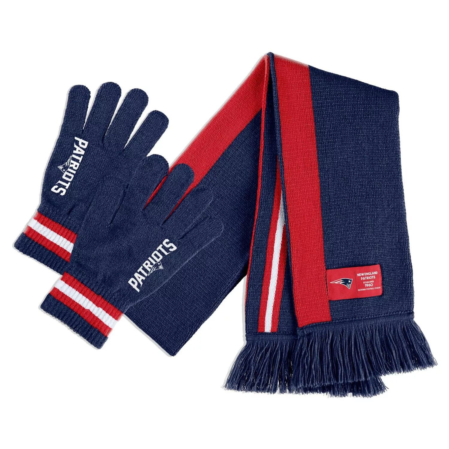 

WEAR by Erin Andrews Комплект из шарфа и перчаток New England Patriots