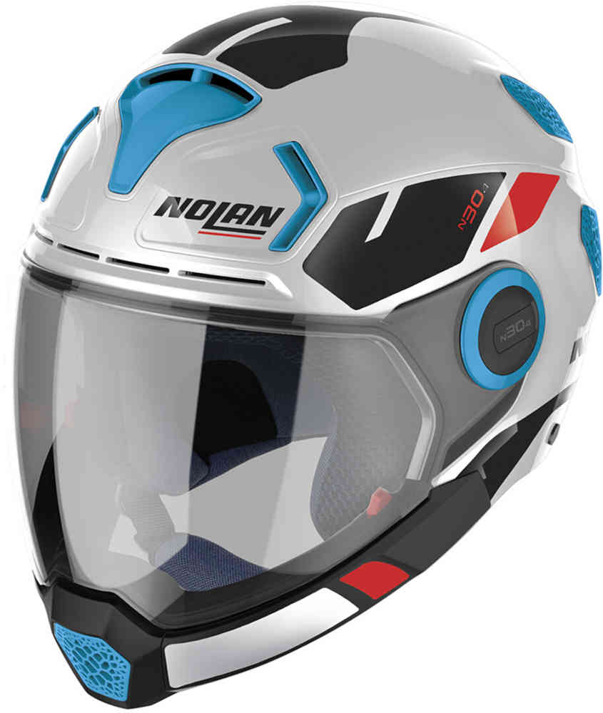 N30-4 Блейзерный шлем VP Nolan, белый/синий/черный