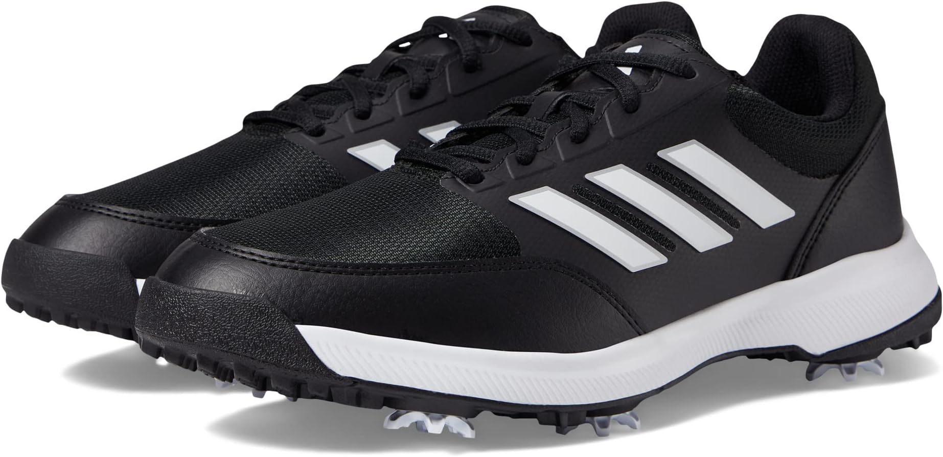 Кроссовки Tech Response 3.0 Golf Shoes adidas, цвет Core Black/Footwear White/Silver Metallic