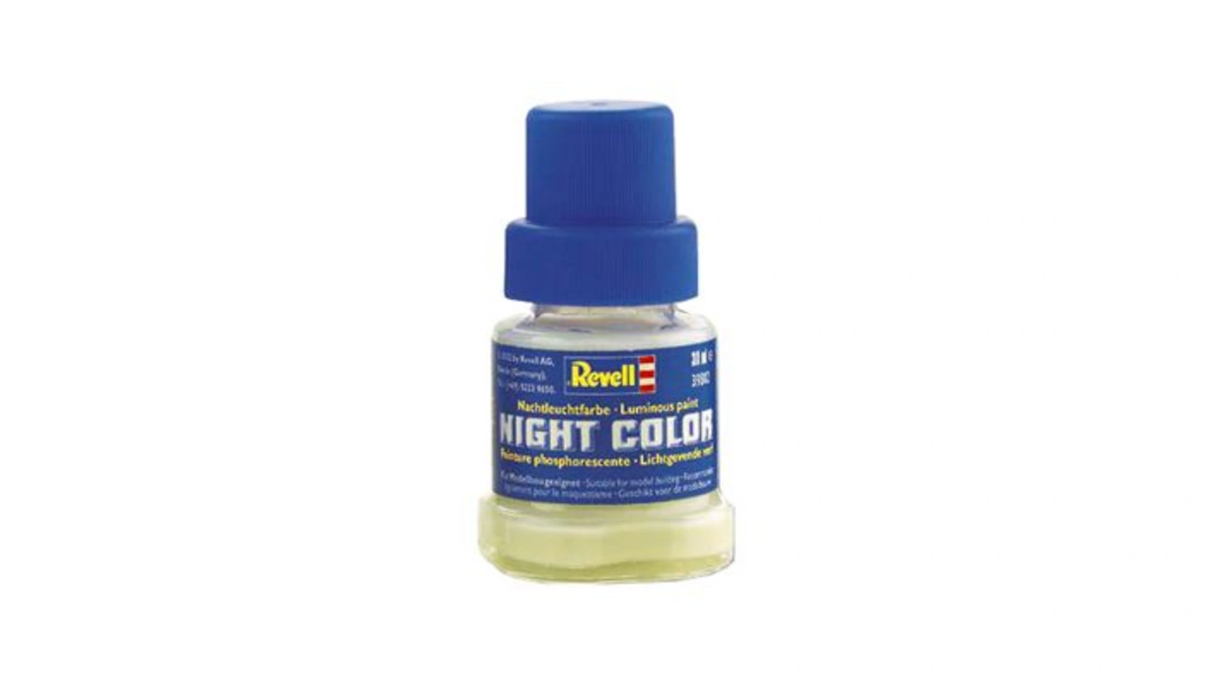 Revell Colors Glue & Co Night Color, светящаяся в темноте краска 30мл revell color glue