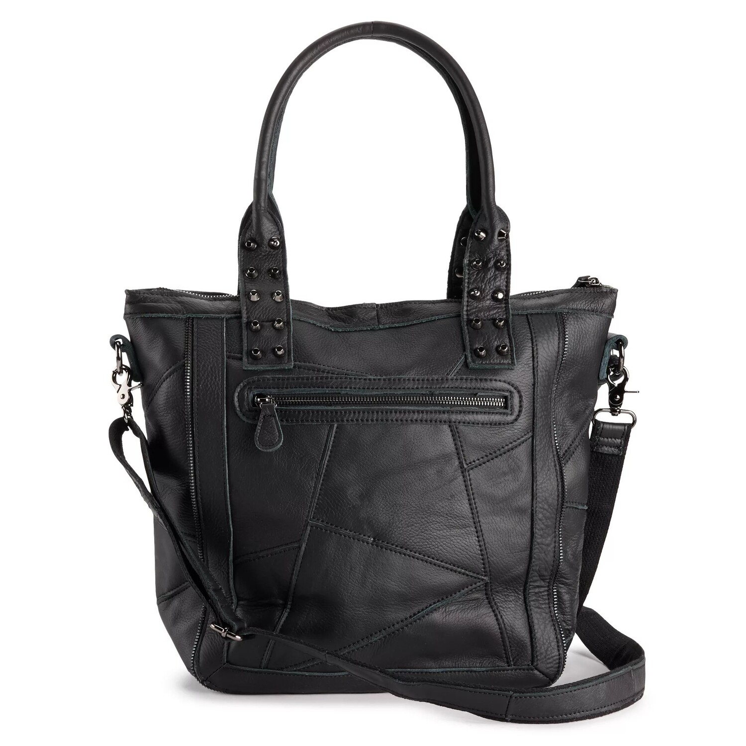 

Кожаная большая сумка AmeriLeather QMetal с перекрещенными костями AmeriLeather