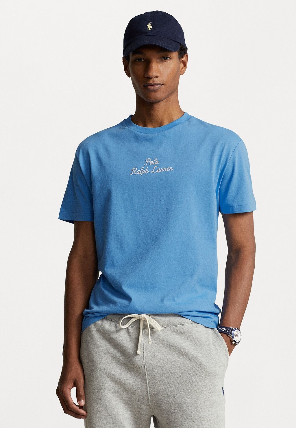 

Базовая футболка Short Sleeve Polo Ralph Lauren, цвет riviera blue