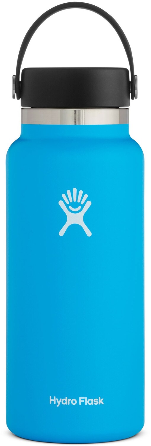 

Вакуумная бутылка для воды с широким горлышком — 32 эт. унция Hydro Flask, синий