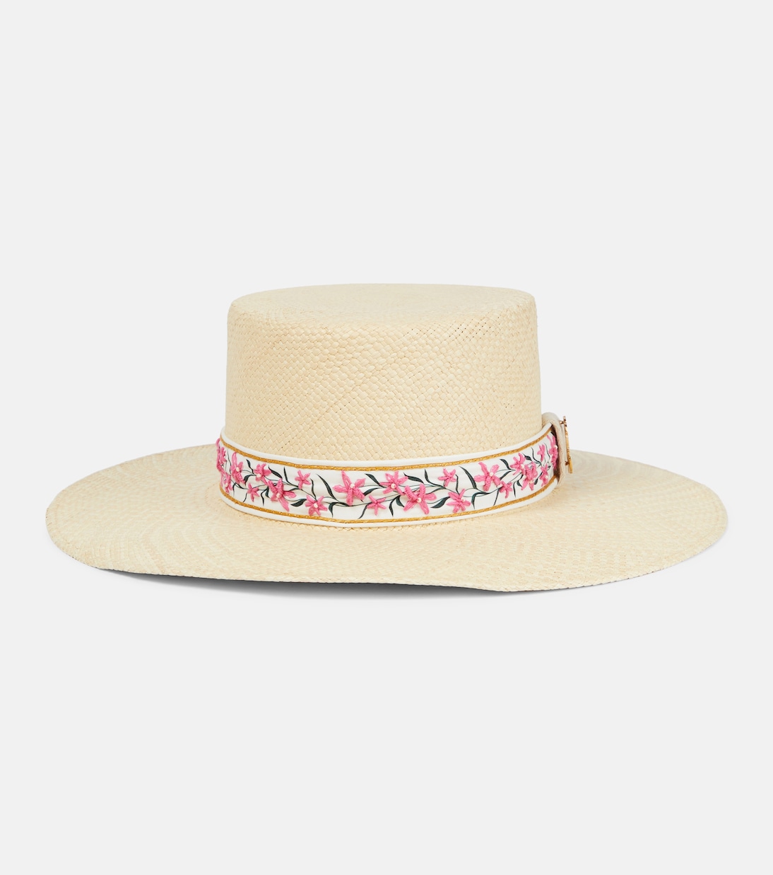 цена Украшенная шляпа от солнца из рафии Agua By Agua Bendita, бежевый