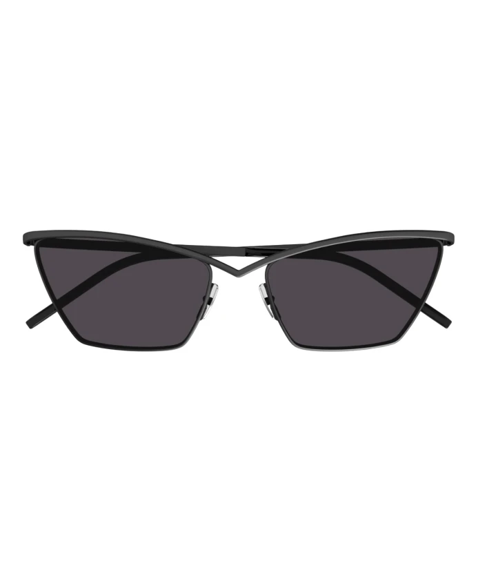 

Черные металлические солнцезащитные очки sl 637 007 Saint Laurent, черный