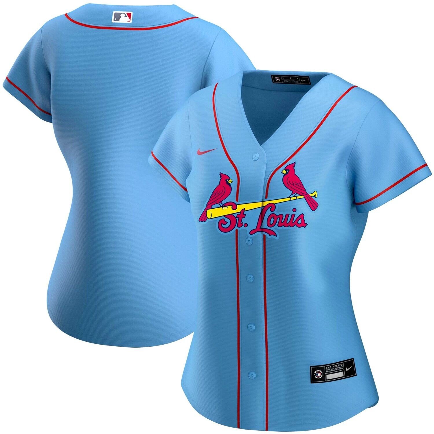 

Женская голубая футболка Nike St. Louis Cardinals Alternate Replica Team 2020 Nike, Синий