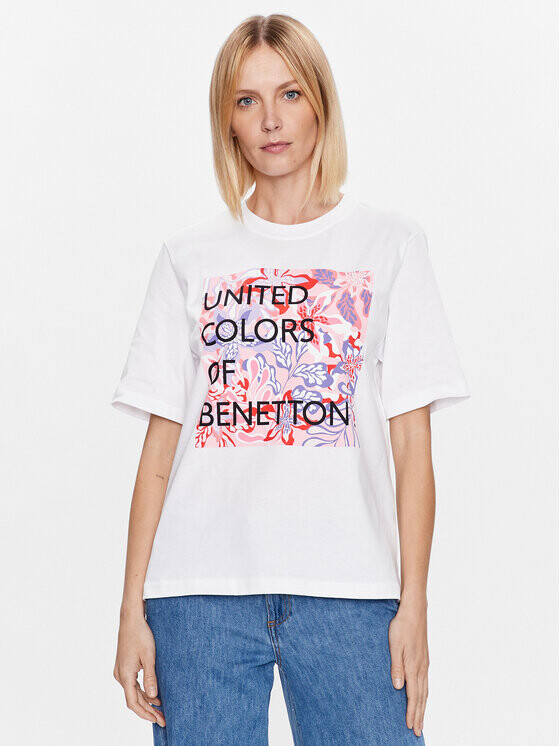

Футболка свободного кроя United Colors Of Benetton, белый