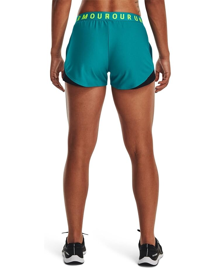 

Шорты Under Armour Play Up Shorts 3.0, цвет Coastal Teal/Black/Lime Surge
