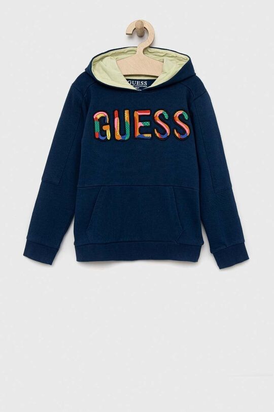 

Детская хлопковая толстовка Guess, синий