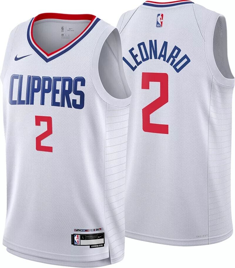 

Белая майка Nike Youth Los Angeles Clippers Kawhi Leonard #2 Swingman