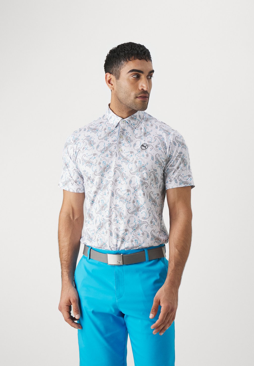 Рубашка-поло CLOUDSPUN Puma Golf, цвет white glow/zen blue