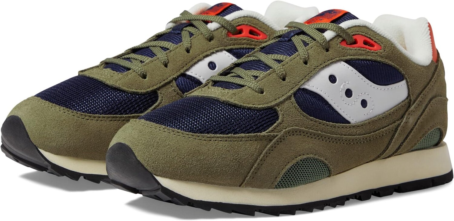 

Кроссовки Originals Shadow 6000 Saucony Kids, цвет Olive/Navy/Orange