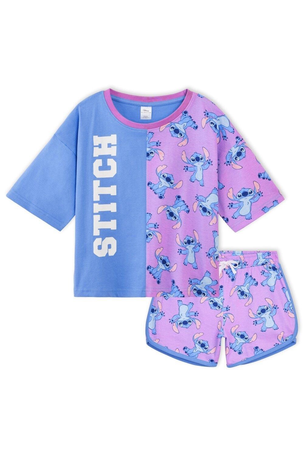 

Пижамный комплект с короткими рукавами Stitch Disney, мультиколор