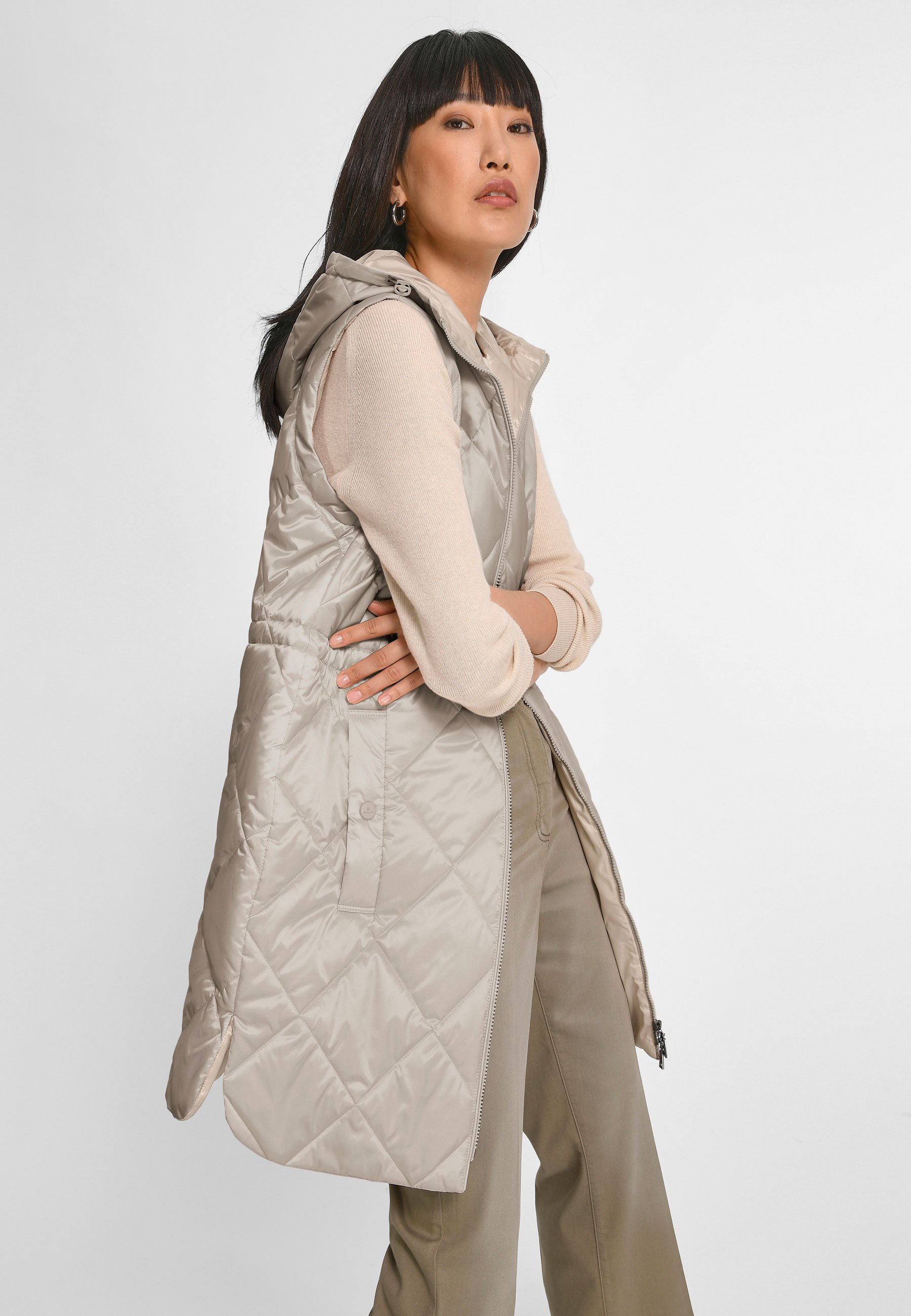 Утепленный жилет Basler Vest, светло серый цена и фото