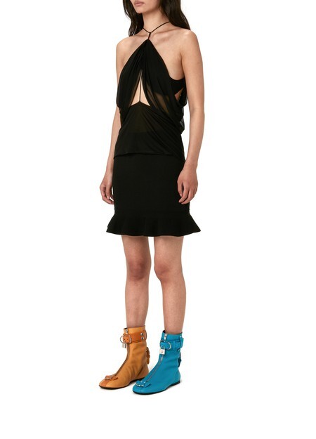 

Мини-юбка с оборками по подолу Jw Anderson, черный