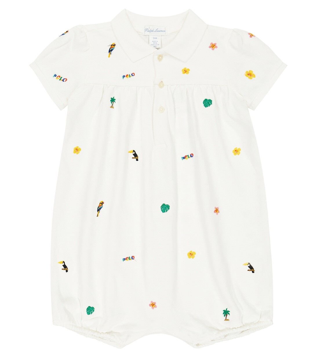 

Детский комбинезон из хлопка Polo Ralph Lauren Kids, белый
