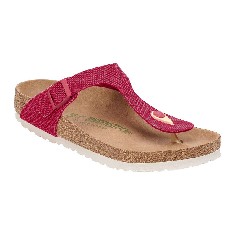 цена Женские сандалии Gizeh с заклепками и логотипом Birkenstock, розовый