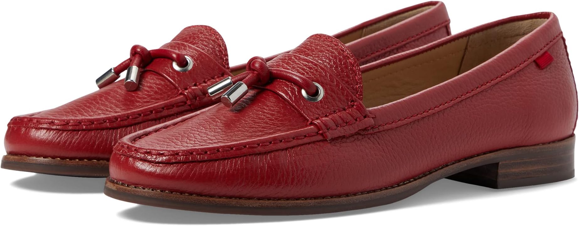 

Лоферы Jackson Street Marc Joseph New York, цвет Red Grainy Leather