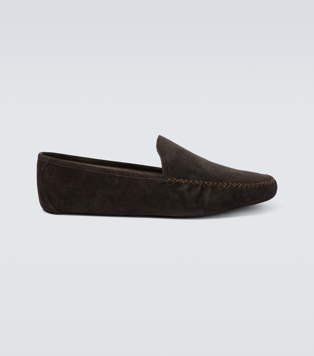 

Замшевые лоферы Maurice Loro Piana, коричневый