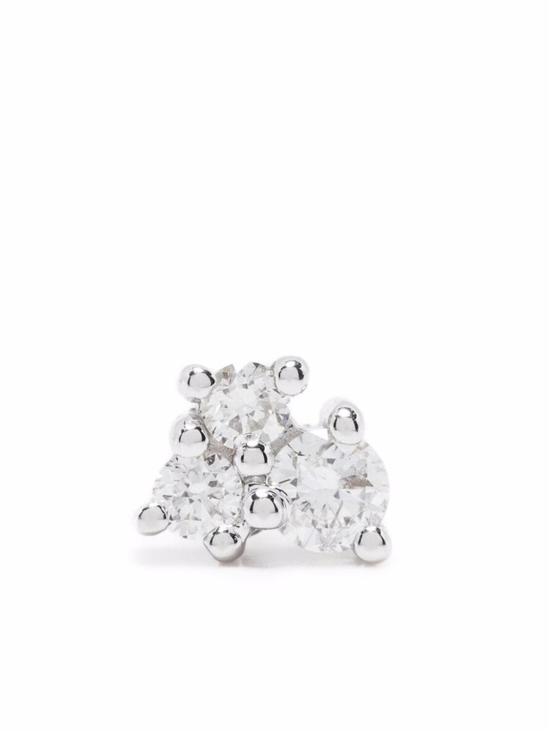 

Серьга из белого золота с бриллиантами Djula, серебряный