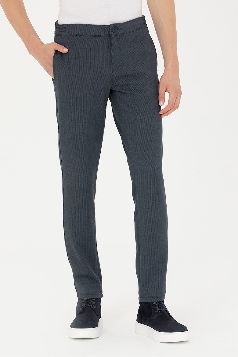 цена Приталенные брюки со средней талией U S Polo Assn , синий