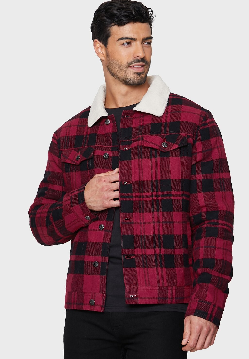 

Джинсовая куртка Threadbare, красный
