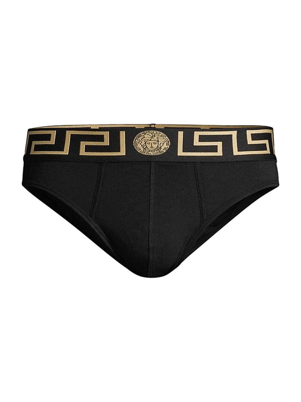 

Трусы с низкой посадкой и логотипом Versace, черный