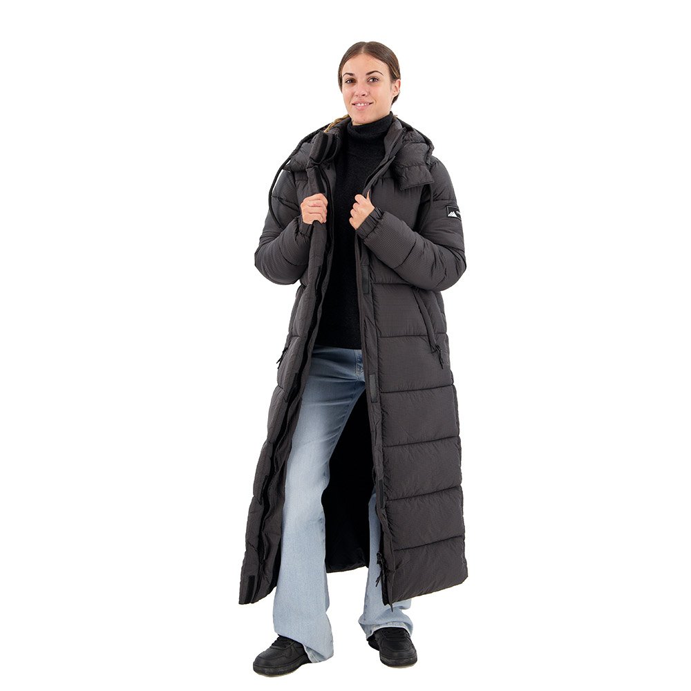 Куртка Superdry Ripstop Longline Puffer, серый зимнее пальто superdry ripstop longline puffer цвет dark moss green grid