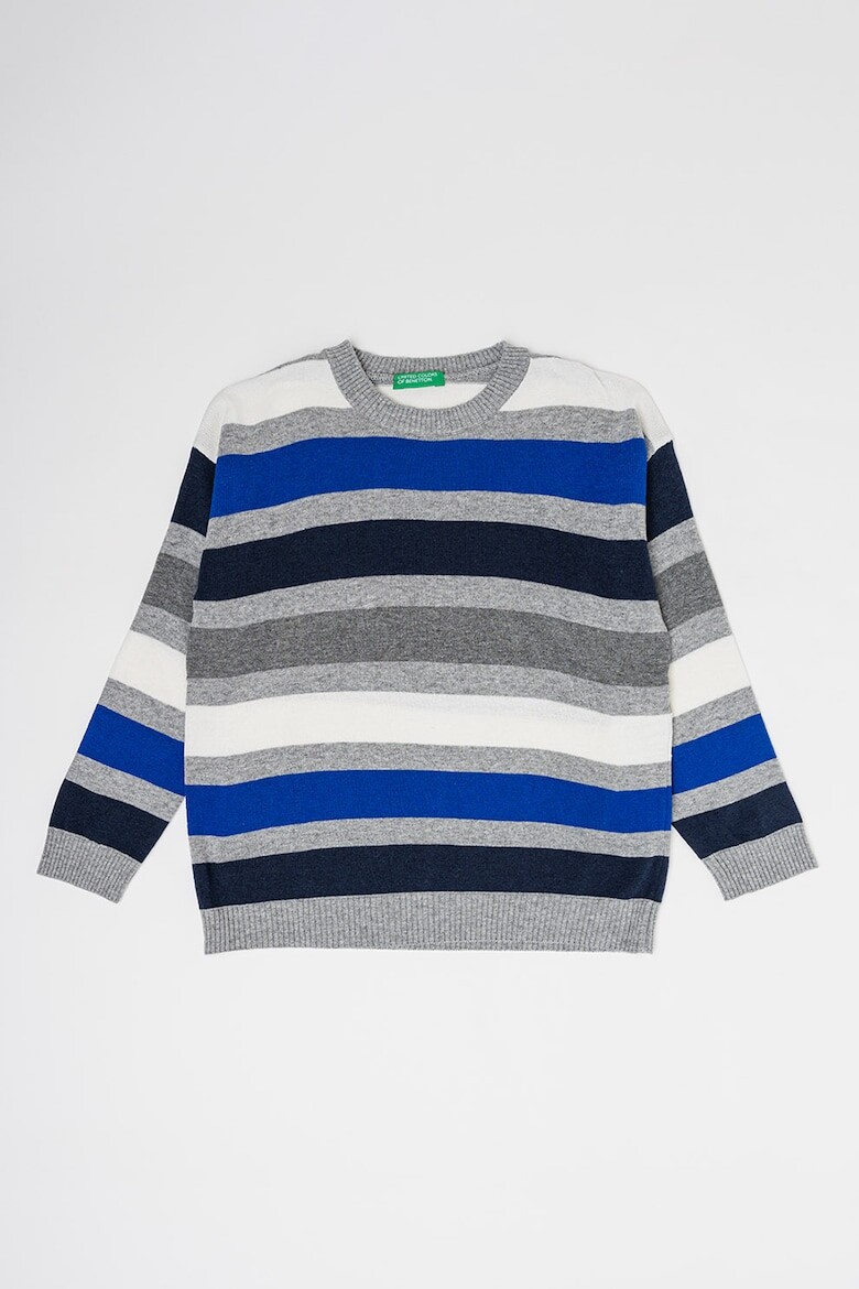 

Свитер тонкой вязки с полосками United Colors Of Benetton, серый