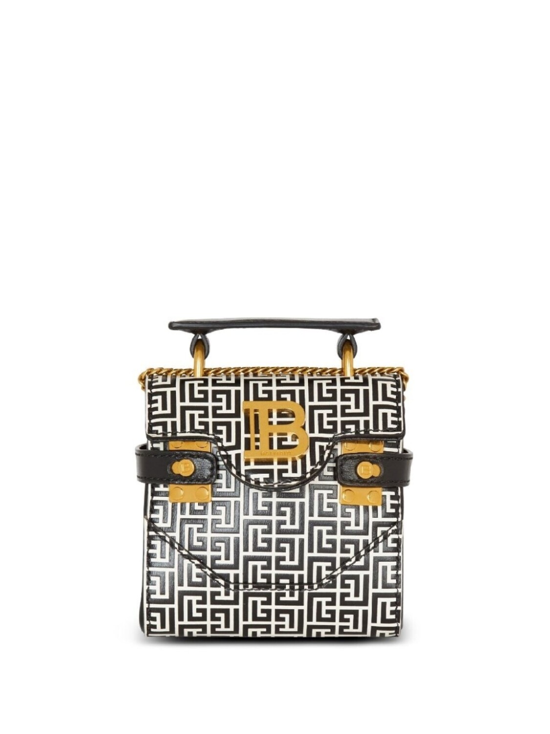 

Balmain сумка-тоут B-Buzz 12 размера мини с монограммой, черный