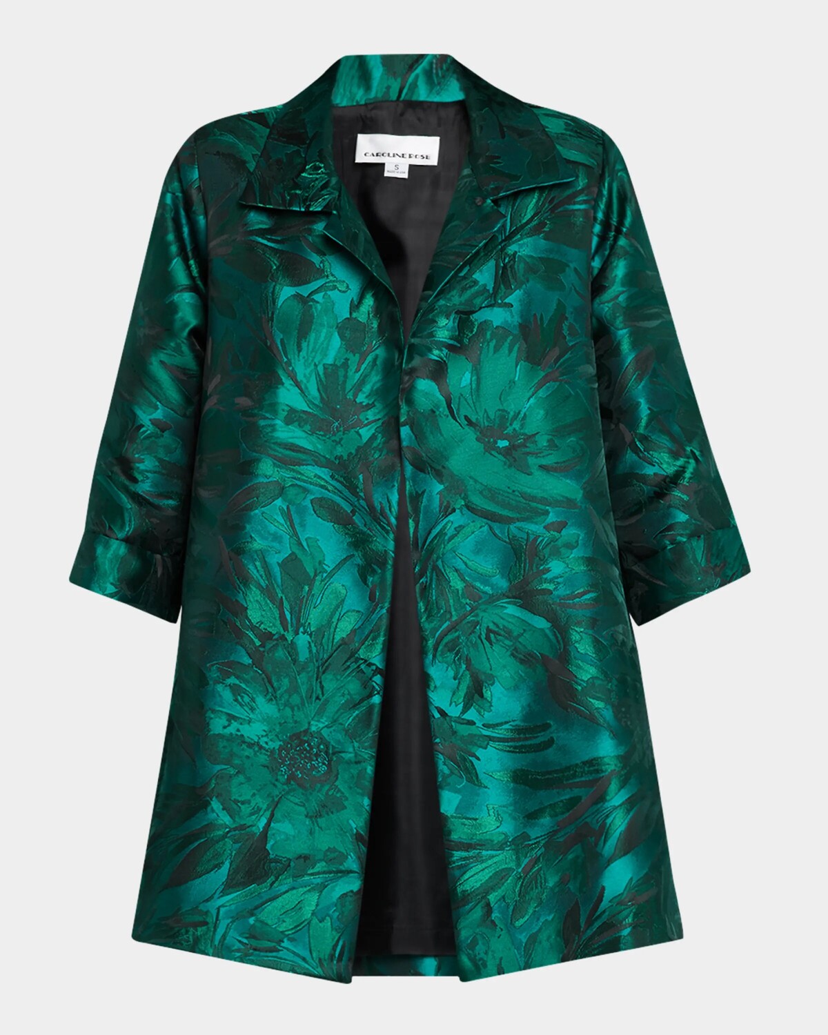 

Жаккардовая вечерняя куртка Botanic Caroline Rose, цвет Emerald/Black