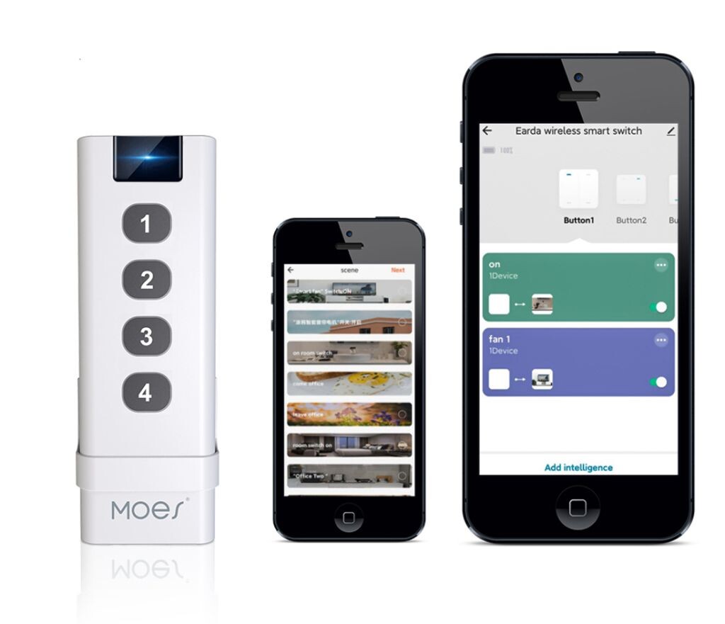 

WiFi ZigBee пульт дистанционного управления Tuya Smart от Moes с голосовым управлением Secutek