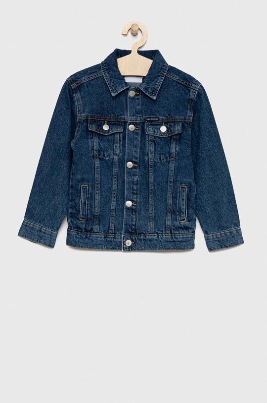 

Детская джинсовая куртка Calvin Klein Jeans, темно-синий