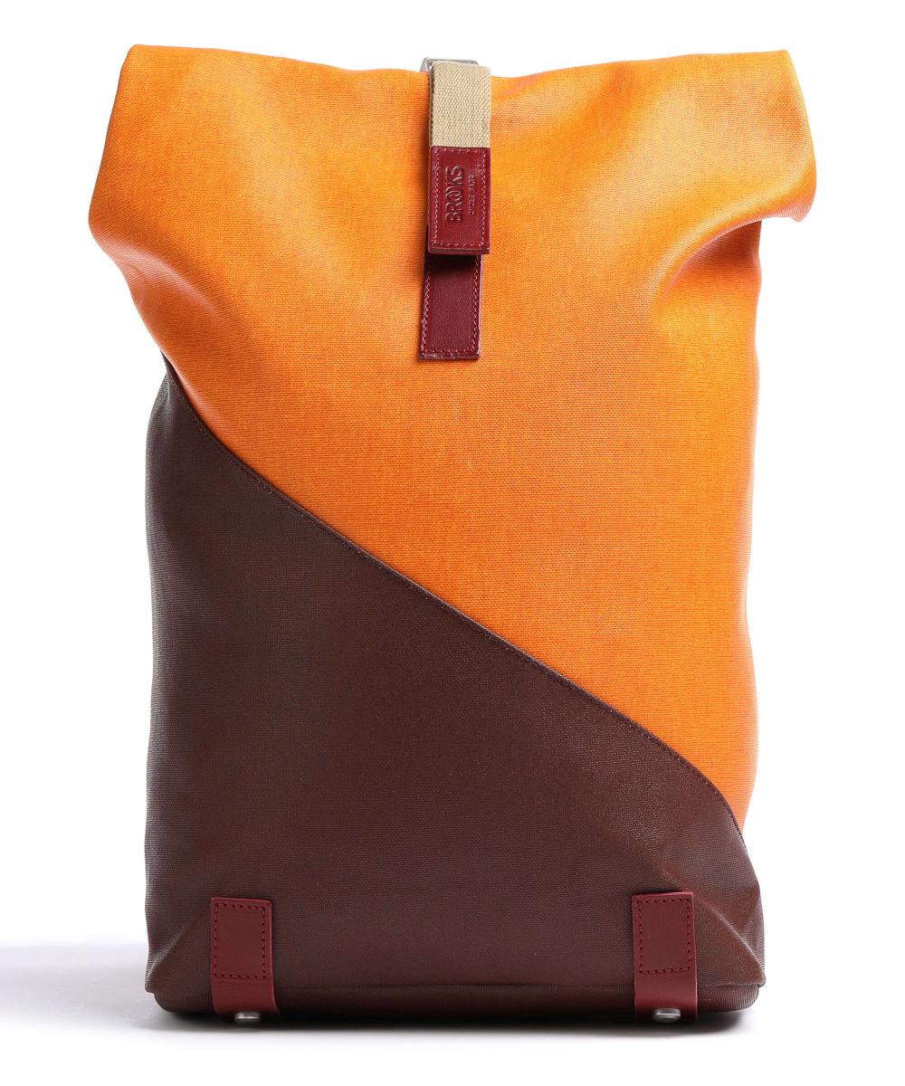 Маленький рюкзак Pickwick в стиле пэчворк из парусины с откидной крышкой, 13 дюймов Brooks England, коричневый