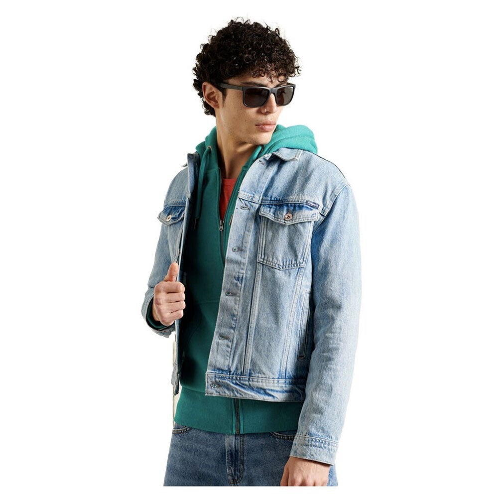 

Куртка Superdry Highwayman Trucker, синий
