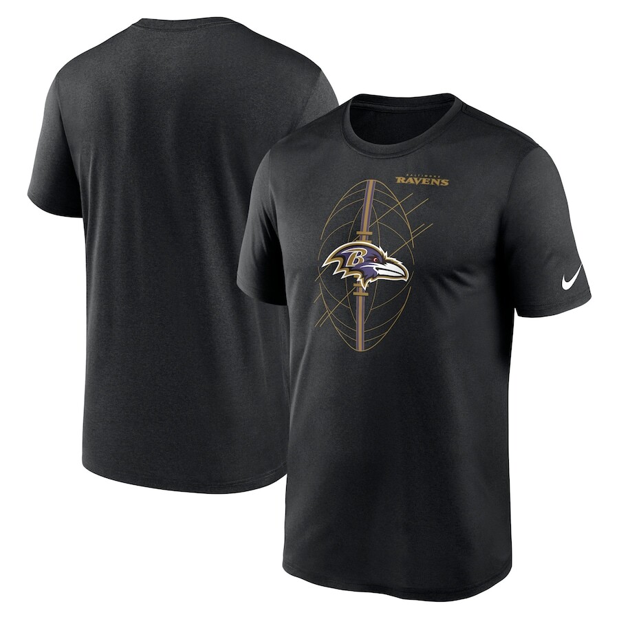 

Футболка с коротким рукавом Nike Baltimore Ravens, черный