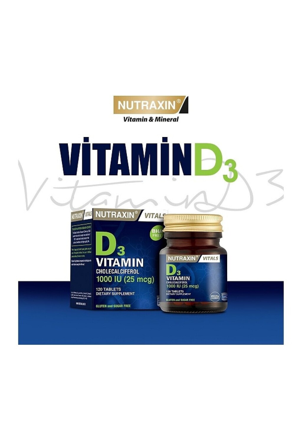 

Nutraxin 120 таблеток витамина D3