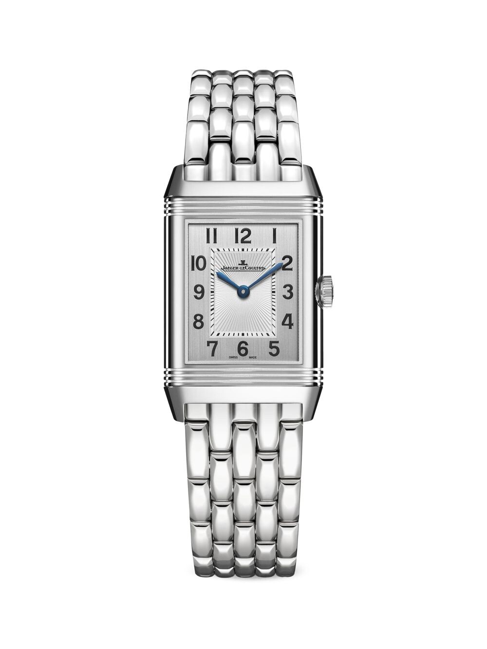 

Часы Reverso Classic Duetto с реверсивным корпусом из нержавеющей стали и бриллиантов Jaeger-LeCoultre, серебряный