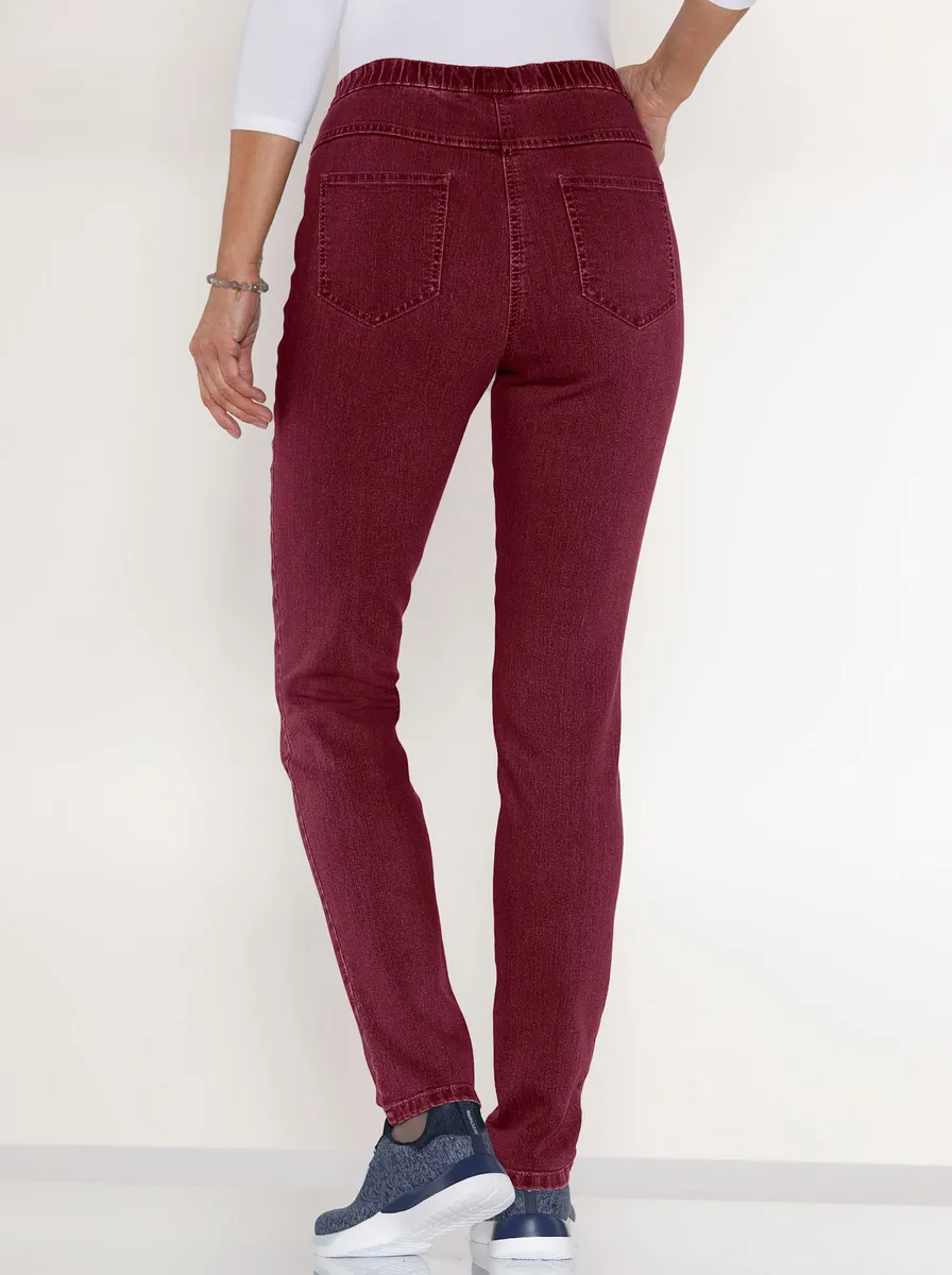 Джинсовые джеггинсы Classic Basics (1 шт.), бордовый