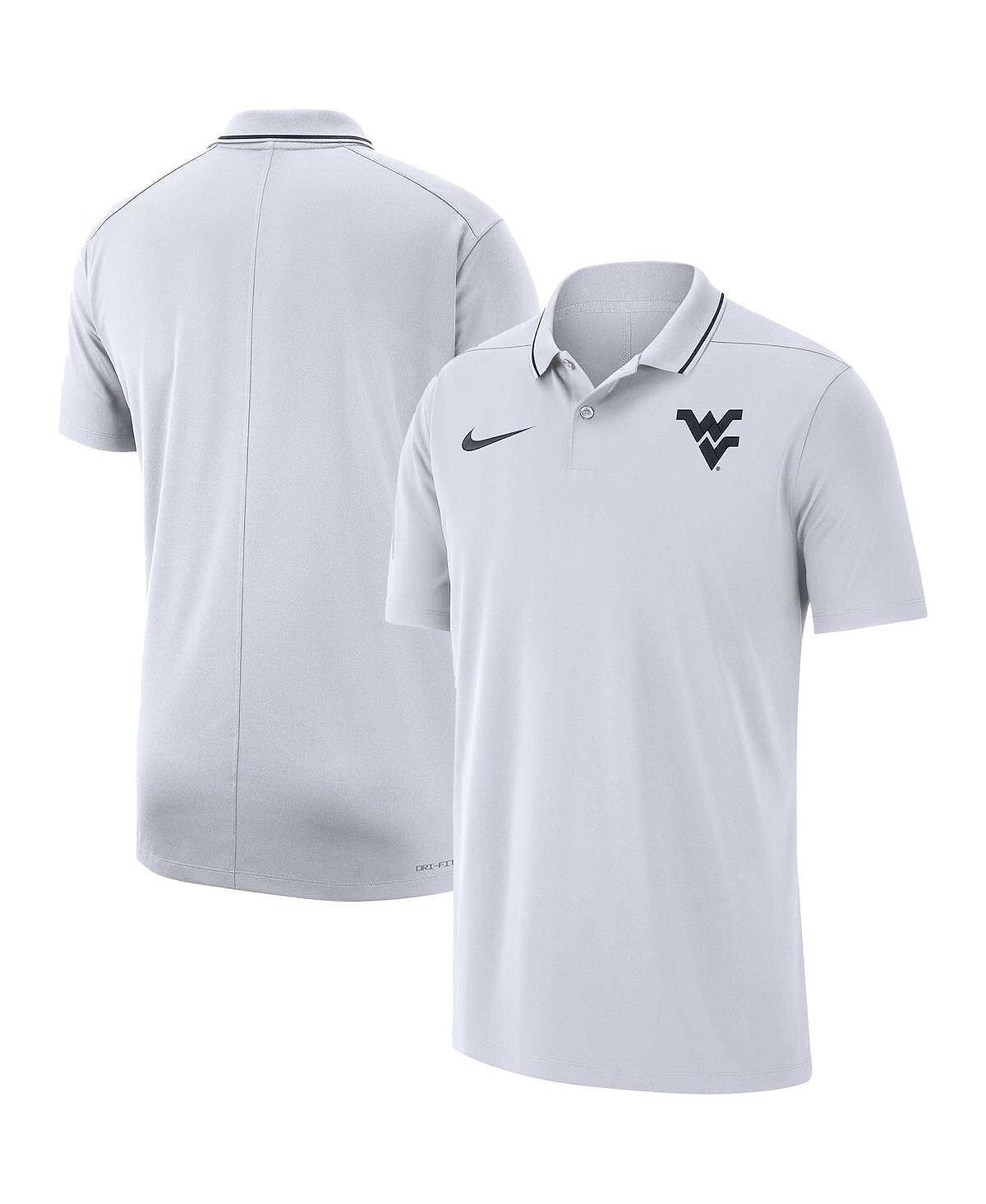 

Мужская белая рубашка-поло West Virginia Mountaineers Coaches Performance Nike