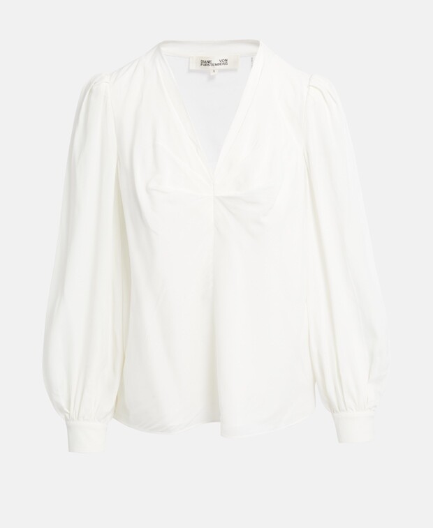 

Рубашка блузка Diane von Furstenberg, экрю
