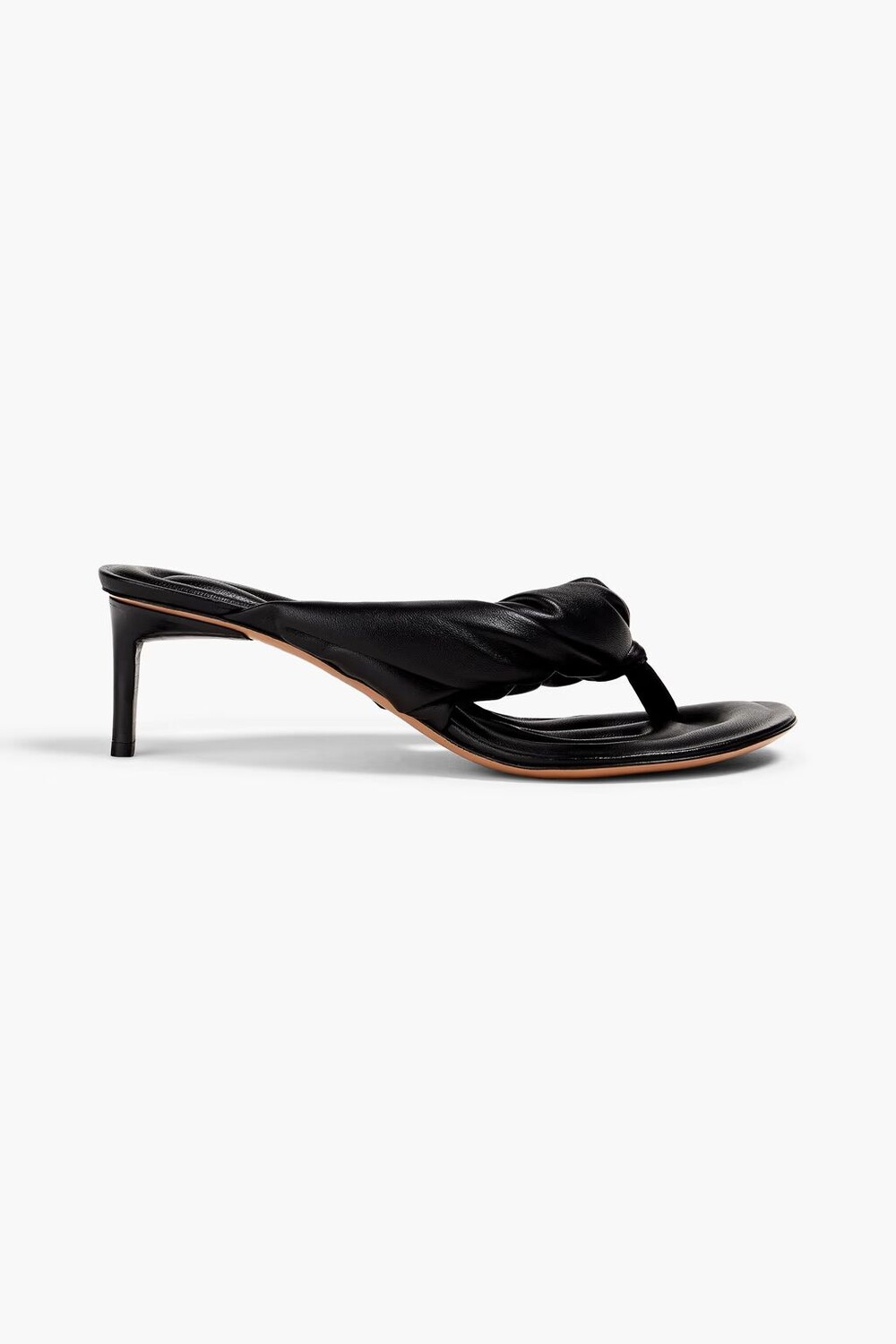 

Босоножки Mari из скрученной кожи с мягкой подкладкой Jacquemus, черный