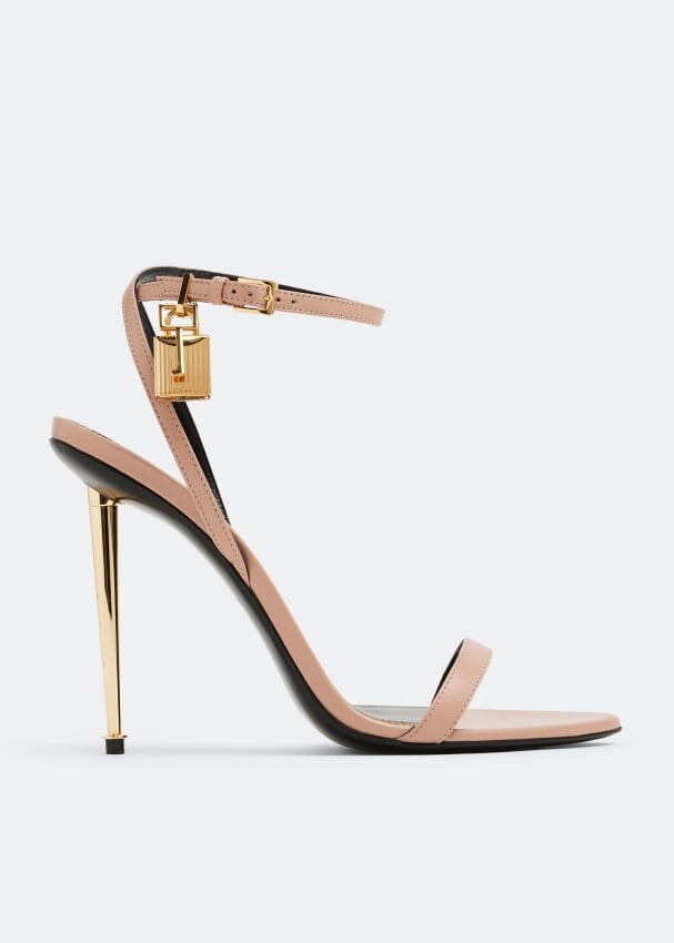 

Сандалии Tom Ford Padlock Naked, бежевый