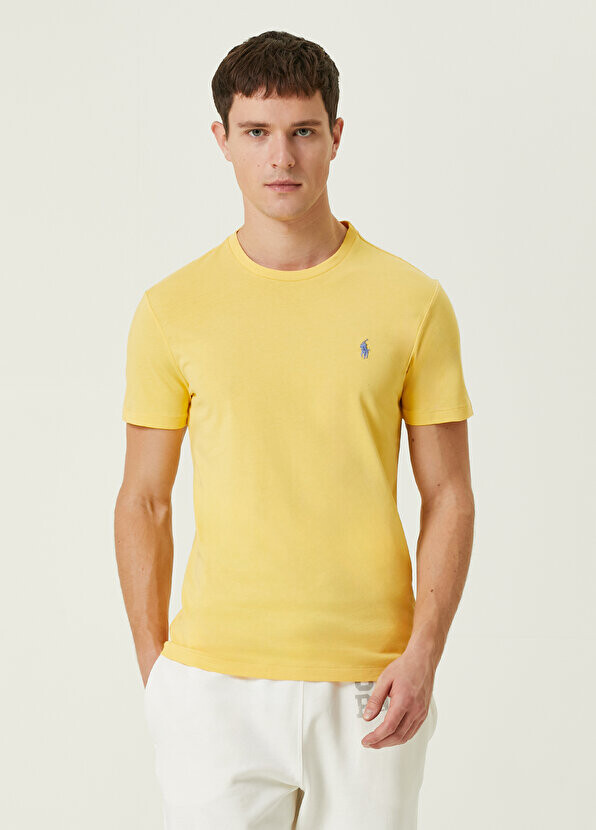 

Желтая футболка с вышитым логотипом Polo Ralph Lauren, Желтый