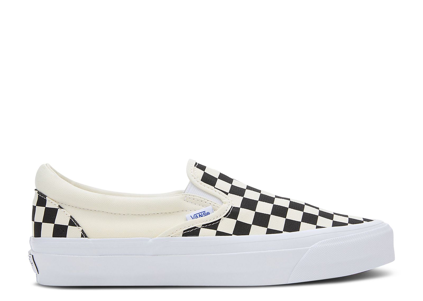 

Кроссовки Vans Slip-On Reissue 98 Lx 'Checkerboard - Black', белый