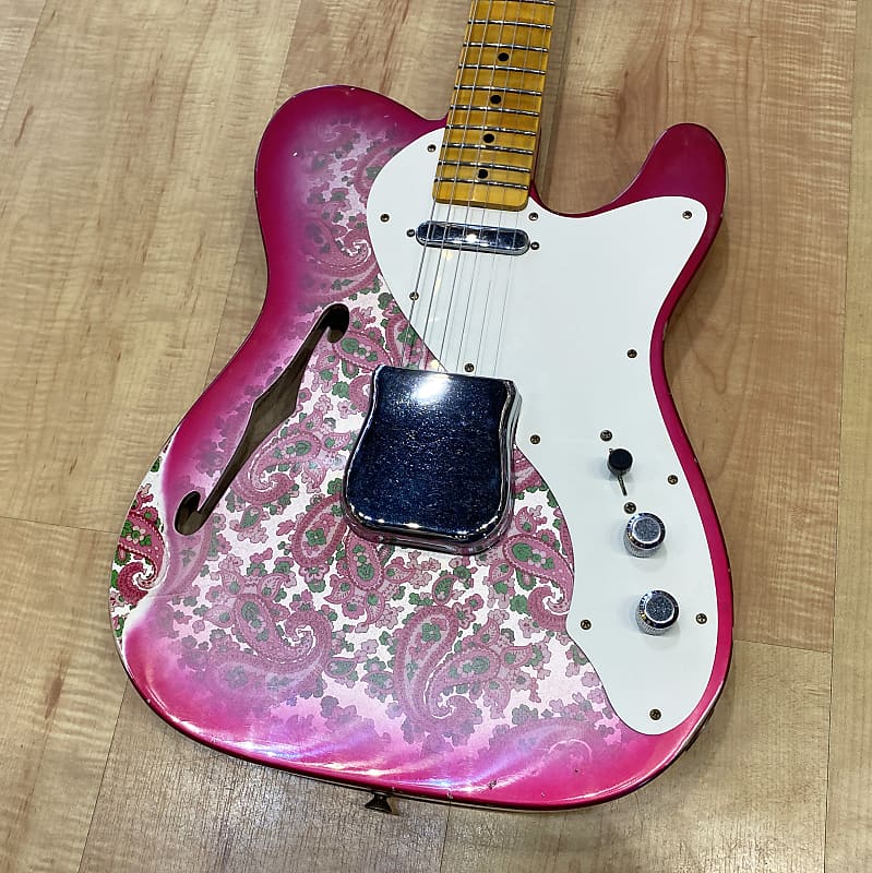 Электрогитара Fender Custom Shop Limited-edition '50s Thinline Telecaster Relic Pink Paisley fender custom shop 50 s thinline relic pink paisley